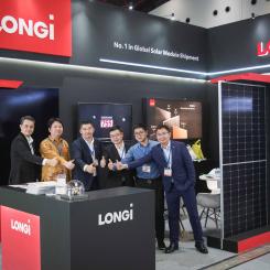 LONGi har deltagit i 2023 års upplaga av Solartech Indonesia i Jakarta och visat upp sin nya Hi-MO 6-produkt. Denna modul kan möta de olika marknadsbehoven på den indonesiska distribuerade PV-marknaden. Foto: LONGi