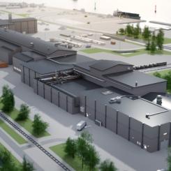 Stålverket får en kapacitet på upp till 2,5 miljoner ton stål årligen. Bild: SSAB