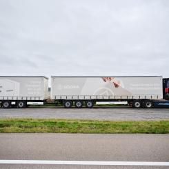 Varje transport kommer ha en lastvikt på 40 ton, vilket är samma volym som tidigare transporter. Foto: Studio Dittmer