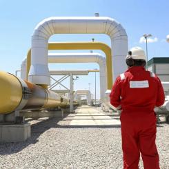 En blockventil på den strategiskt viktiga Trans Adriatic Pipeline, TAP. Foto: (TAP).