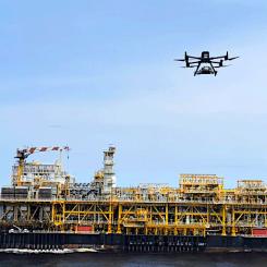 Reduktion av metanutsläpp: TotalEnergies genomför en världsomspännande drönarbaserad detektionskampanj. Foto: TotalEnergies