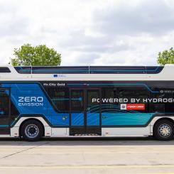 Från och med 2025 kommer Wiener Linien helt och hållet att byta till vätgasbussar på linje 39A mellan Heiligenstadt och Sievering. På grund av backar, korta avstånd mellan hållplatser och höga passagerarvolymer är detta en av stadens mest krävande linjer, vilket gör vätgasbussarna särskilt lämpliga för dessa rutter. Foto: Wiener Linjen